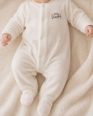 pyjama bébé personnalisé coton uni