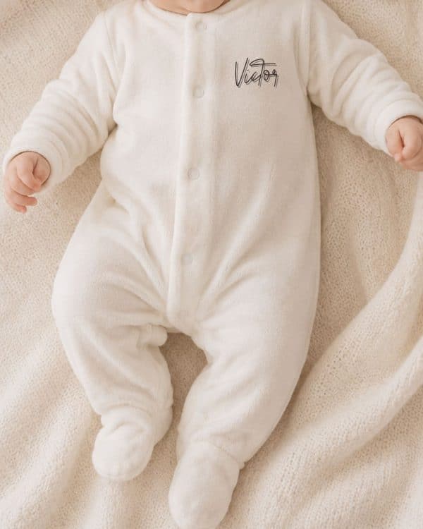 pyjama bébé personnalisé coton uni