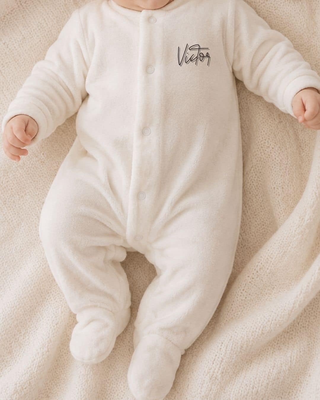pyjama bébé personnalisé coton uni