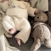 tenue brodé leo paul tenue de naissance personnalisée bébé fille ou garçon