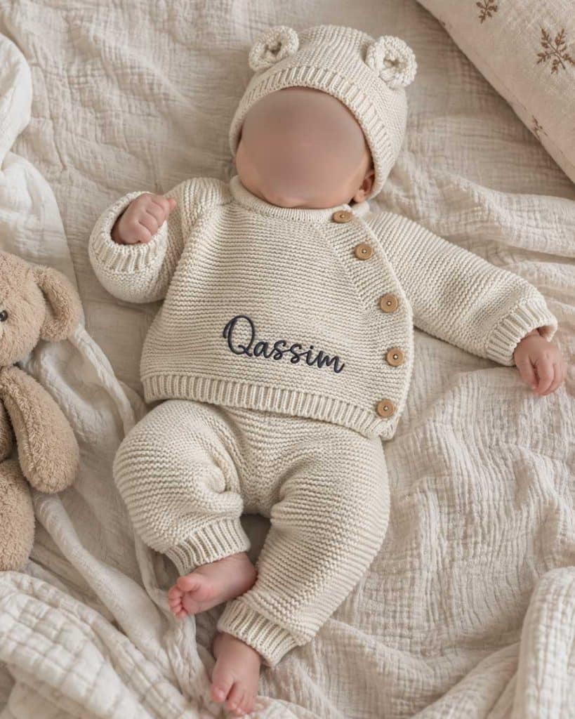 bébé portant ensemble personnalisé
